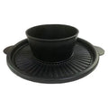 Lyroe Multi-functional Commercial Home Cookware Cast Iron One Hot Pot Boiling Food Baking Large BBQ Grill Pan