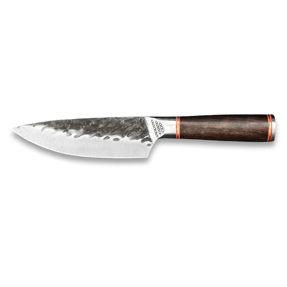 5 Inch 5Cr15MoV Steel Utility Kitchen Knife Big Size Blade Length Paring Knife Forging Hammer Surface Blade Popular Fruit Knife