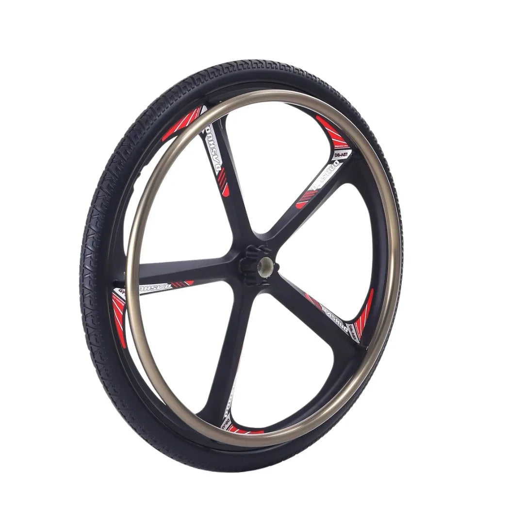 24-Inch Magnesium Alloy Spinergy-Style Aero Wheel for High-Performance Sports & Racing Wheelchairs