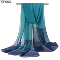 Summer Cold Chiffon Scarfs for Women Lightweight AliExpress Fashion Gradient Color Scarves Print Shawl Wraps