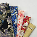 Ancient Costume Kids Women Cospaly Japanese Style 100% Cotton Brocade Bronzing Kimono Fabric for Garment Cloth