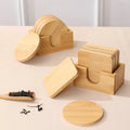 Original Natural Eco Coaster Hotel Restaurant Bar Cup Mat Bowl Pad Teapot Drink Personalized Logo Wooden Bamboo Coasters