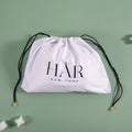 Wholesales Wig Satin Pouch With Logo Custom Logo Printed Silk Pouch Satin Wig Bags Drawstring Silk Bags for Storage Satin Bag