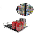 Heavy Duty Single-Sided Smart Roller Shelf with 8 Shelves Freestanding Gravity Feed Rack for Supermarket Store Display