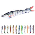 Wholesale JM034 13.7cm 27g Artificial Lifelike Hard Baits 8 Segments Multi Jointed Minnow Fishing Lures