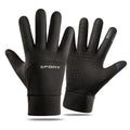 All-Finger Non-Slip Touch Screen Gloves Polyester Breathable Outdoor Thermal Warm Windproof Waterproof for Winter Riding Sports