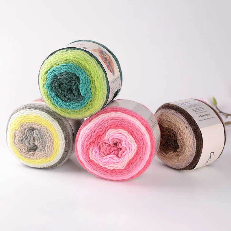 Knitting Yarn Polyester Wool Yarn Blended Yarn for Hand Knitting