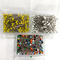 4x38mm 250Pcs Packed Glass Head Pins Fixed Round Head Sewing Pins for Dressmaker and Hand Knitting