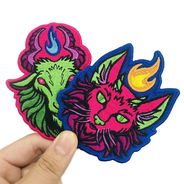 Custom Iron on Embroidery Patch for Clothes GRS Certified Embroidered Logo Patch