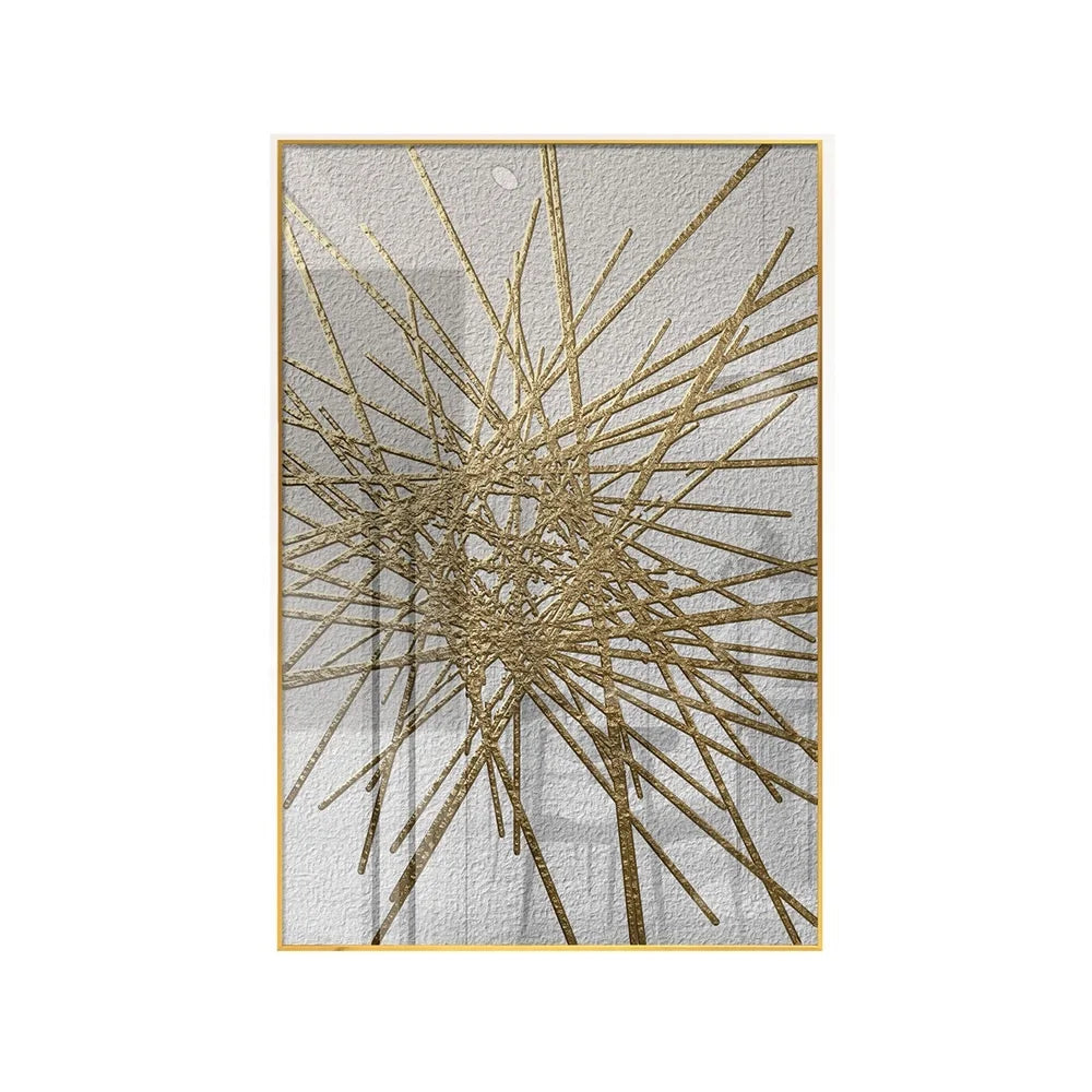 Factory Wholesale Cheap Colorful Feather Abstract Feather Crystal Porcelain Painting Light Luxury Wall Painting