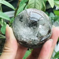 Wholesale Natural Phantom Crystal Homemade Green Ghost Phantom Crystal Ball Spheres