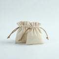 Ruffle Top Natural Cotton Trinkets Pouches Drawstring Calico Mini Christmas Gift Promotion Bags