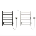 Electric Heated Towel Rack with Temperature & Time Control Stainless Steel Wall Mounted for Hotel Use Smart Home Chrome Finish