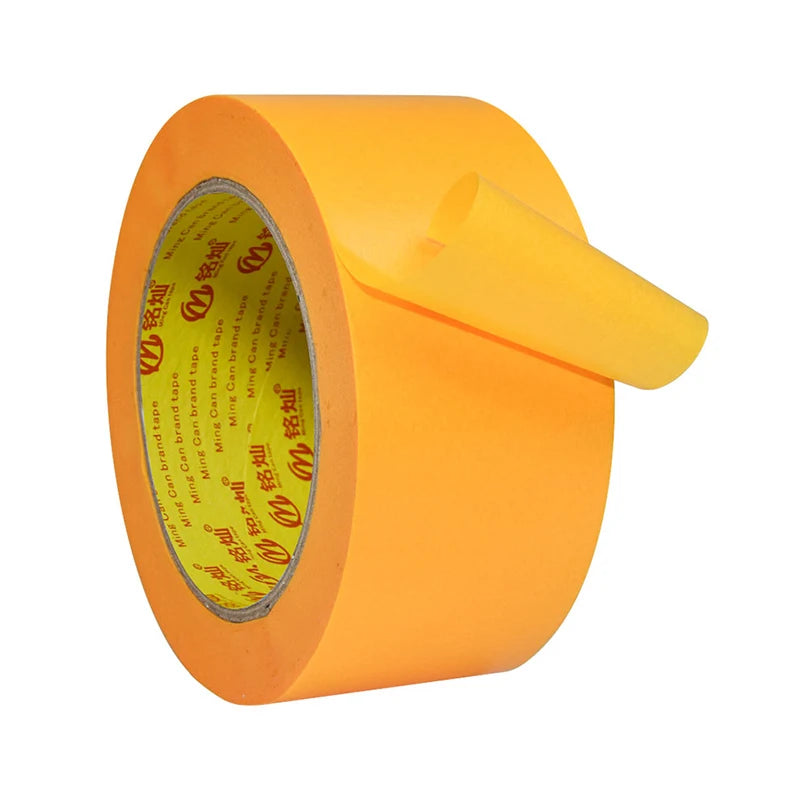 Mingcan UV Resistantance No Residue Goldband Masking Tapes for Thermal Spraying Car Automotive Painting Indoor Outdoor Use