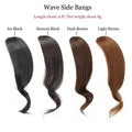 French Bangs Hair Clip in Bangs Hair Extensions Fringe Human Hair with Gradual Temple for Women Dark Blonde