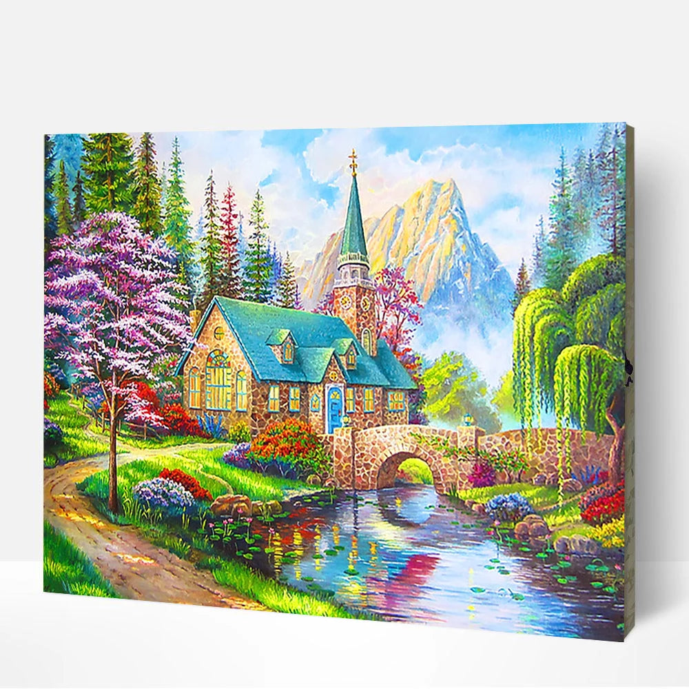 OEM ODM Custom Decoration Home Digital Oil Painting by Numbers 1-36 Colors Diy Paint by Numbers Kits Sets for Adults and Kids