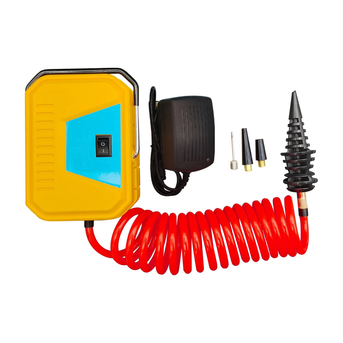 Hongdali 220V Portable Electric Air Column Inflator Pump with 22L/min Speed up to 3M Extension Cord Protective Film Included