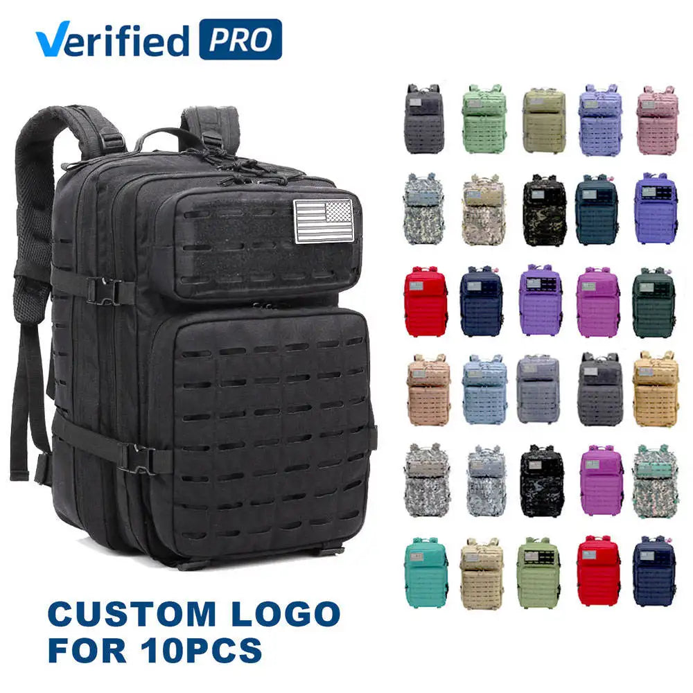 Tactical 3P Multifunctional Camouflage Sports Mountaineering Customized Wholesale Outdoor Molle Laser Cut Tactical Backpack