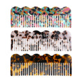 MiDairy 4mm  Design Sense Export Comb Hair Comb Acetic Acid Women's Simple Wave Edge Wide Tooth Combs with logo for Women