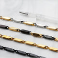 Fashion Titanium Stainless Steel Melon Seed Chain Necklace Jewelry for Couples