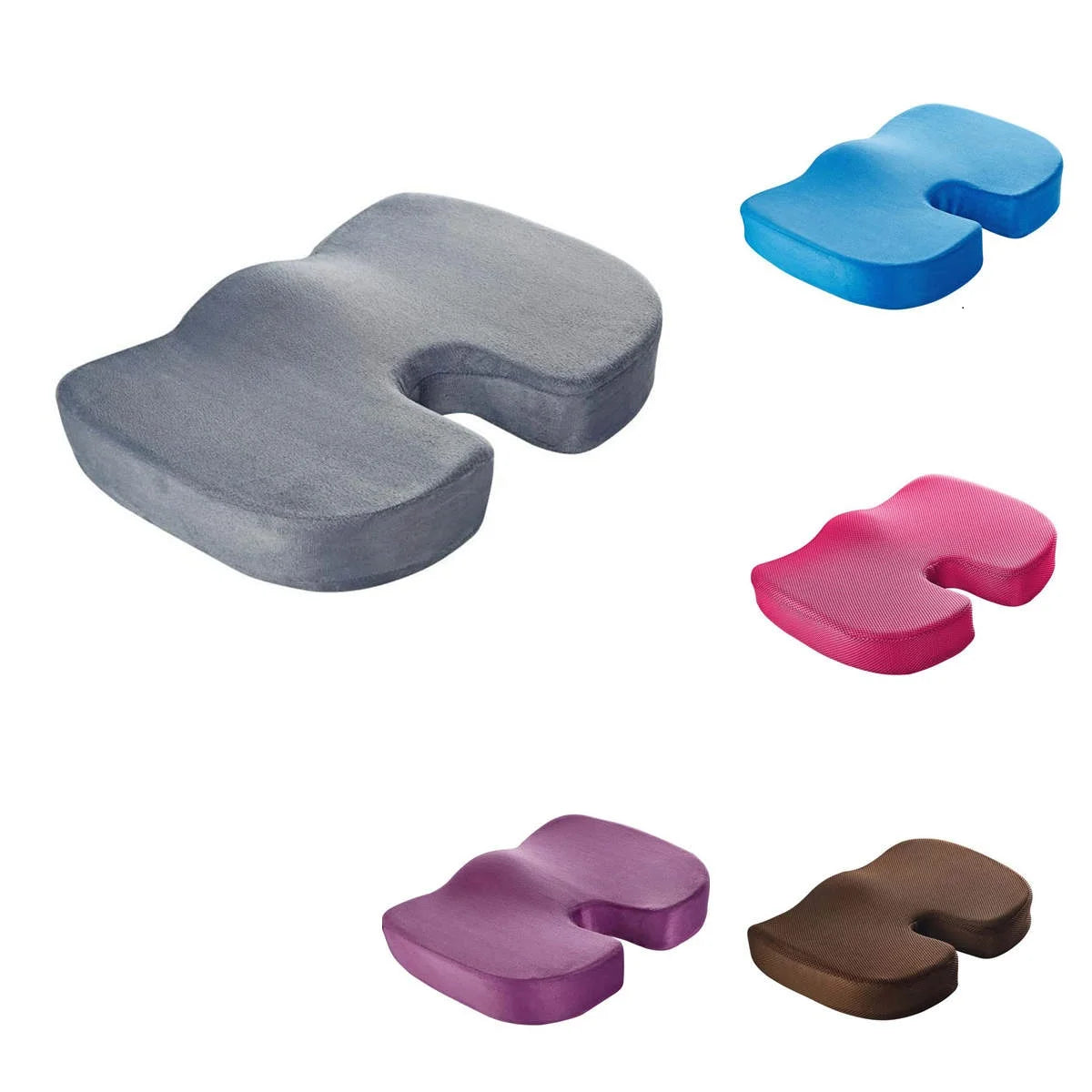 Travel Breathable Seat Cushion Coccyx Orthopedic Memory Foam U Seat Massage Chair Cushion Pad Body Shaping Cushion