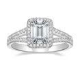 OAHLAN Trendy Fashion Jewelry 2CT Zircon Cut Classic Copper Rings Inlay Claw Setting Gold Plated Copper Women Engagement Wedding