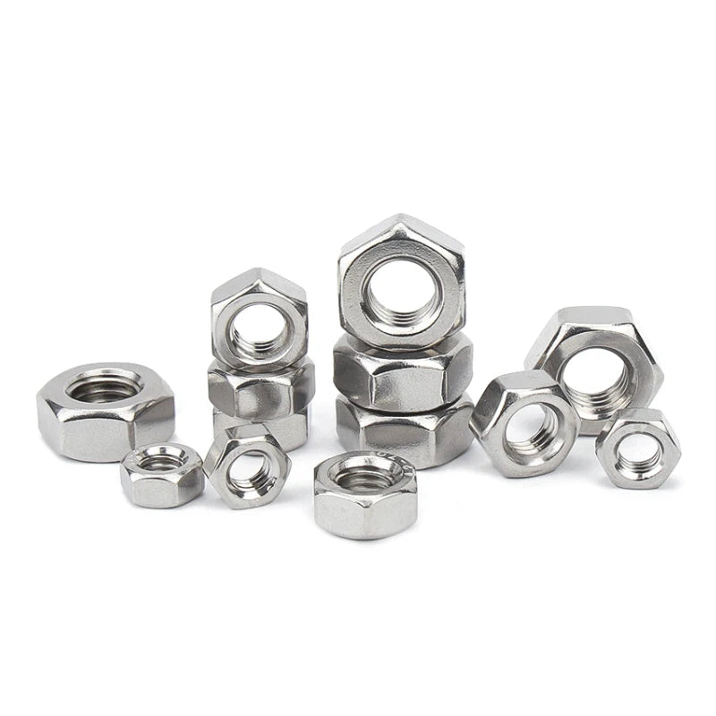 A2-70 DIN928 Stainless Steel Hexagon Weld Nuts Polished Finish
