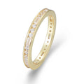 Vintage Women Cute Dainty Jewelry Geometric Zircon Ring