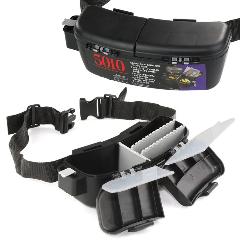 WEIHE Waist Fishing Box With Belt for Outdoor Fishing Activity Tackle Box Fishing Storage case