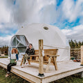 Igloo Winter Geodesic Dome Safari  Luxury Canvas Glamping Tent