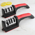 Professional 4 in 1 Manual Knife Sharpening Kitchen Tool Accessories Multi Suction Plastic Handle Kitchen Knife Sharpener