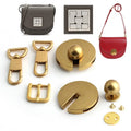 Luxury Metal Hardware Kits for Crossbody Messenger Bag Making Snap Hooks Buckles Locks & Fittings Accessories Complete Model