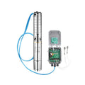 QQPUMP Submersible Borehole Hybrid Ac Dc Solar System Deep Well Water Pump for Agriculture Irrigation