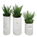 Creative FRP Flower Pot&Planter with Face Expression Fiberglass Planters for Landscaping and Decor Indoor Outdoor