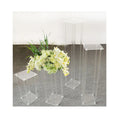 Crystal Decoration Acrylic 3-piece Set 4-piece Flower Stand Wedding Centerpieces Tabletop  Display Stand Stage Prop