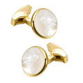 Wholesale Mother Pearl Shell Stone Elegant Cufflinks Custom Mens Suit Shirt Fashion Accessory Wedding Tuxedo Trendy Jewelry Gift