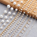 GUFEATHER C179 1m/lot Wholesale High Quality Copper 18K Gold Plated Bead Chain DIY Necklace for Women Jewelry Making Bag