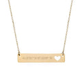 Inspire Jewelry Exquisite Design Stainless Steel Heart Cut Out Necklace Hollow Out Heart Free Engraving Dainty Jewelry for Women