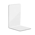 Desktop Clear Plastic L-shaped Bookshelf Storage Display Book Stand Bookend for Home Office Library Display Book