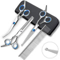 Professional Pet Grooming Tool Set Manufacturer Supplies 6-Inch Teddy Dog Shearing Scissors Luxury Small Brushes Cleaning