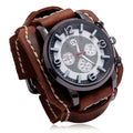 New Retro Watch Fashion Punk Stijl Mens Quartz Watch Five Colors Custom Quartz Watch for Men