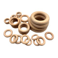 Unfinished 5cm Solid Wooden Circles Without Paint for Craft Pendant and Connectors Jewelry Making Natural Beech Wood Rings