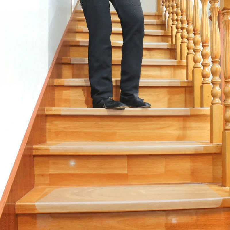 Modern Machine Made PC Transparent Stair Treads Non-Slip Carpet Mat for Wooden Steps