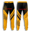 Hot Sale Boys American Football Jogger Sweatpants High Performance Moisture Wicking Lightweight Elastic Waist Casual Style Mid