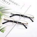 CE Unisex Classic Square Metal Optical Glasses Frames for Men and Women