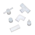 25mm Poultry Drinking Accessories End Plug Tee 6 Styles Rabbit Bird Drinking Plastic Pipe Connectors MegaBDM
