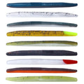 Wholesale SO125 11cm 5.5g 6pcs/bag Artificial Soft Plastic Baits Worm Shape Fishing Lures
