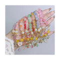 Wholesale Cartoon Children's Bracelet Princess Beaded Charms Butterfly Cute Girl Bracelets Student Kids Jewelry Accessories