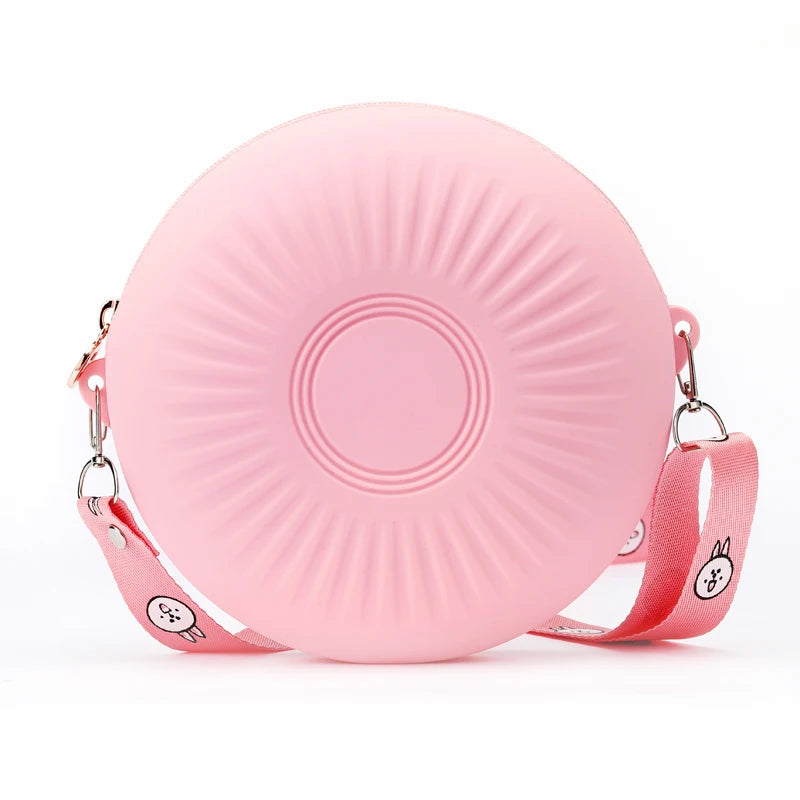 Wholesale New Fashion Long Wallet Shoulder Bag Waterproof Silicone Zipper Candy Women's Earphone Compartment Black Light USB