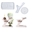 Diy Drip Glue Mold Candle Holder Bracket Splicing Decoration Silicone Mold Gypsum Candle Holder Table
